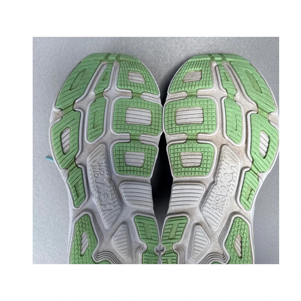 Hoka One One Bondi 6 Running Shoes Women 6.5 Aqua Blue Max Cushion Comfy All Day